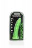 Dildo świecące w ciemności na przyssawce zielony 18 cm
